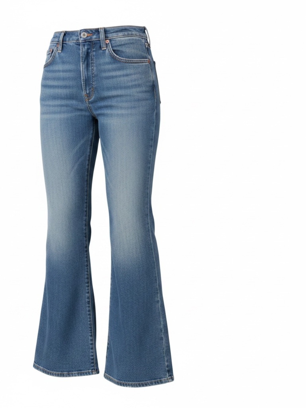 Signature by Levi Strauss Light Blue Ribcage Wide Leg Flare Jeans 27